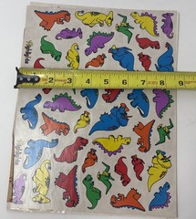 VTG Lot Of Highlights For Children Dinosaur Sticker Sheets, Scrapbooking 1990s