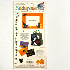 Stickopotamus Halloween Party Binder Stickers Ghost Candy Trick or Treat Vintage
