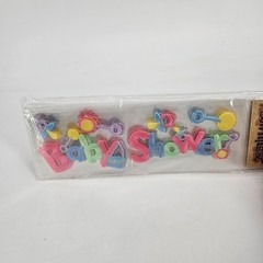 Vintage Stickopotamus Sticko Sew Whats Embroidered Baby Shower Stickers Lot of 6