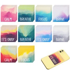 50 Pieces Calm Stickers Anxiety Sensory Stickers Textured Sensory Adhesives Clam