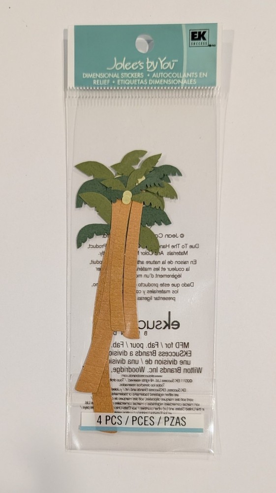 Jolee’s Coconut Palm Trees Mini Pack Of Scrapbooking Embellishments