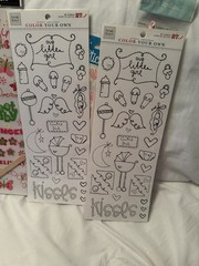 Baby Girl Scrapbook Sticker Lot K&Company Jolee’s Stickopotamus Embellishments