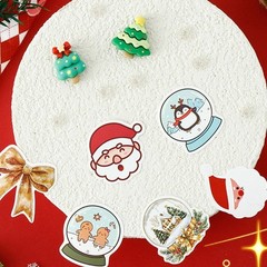 Christmas Sticker For Gift Box Decoration Secure Adhesive Seal With Festive