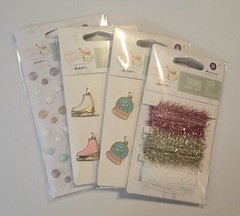 Prima Sugar Cookie Christmas Embellishments Trim Charms Crystals Scrapbooking