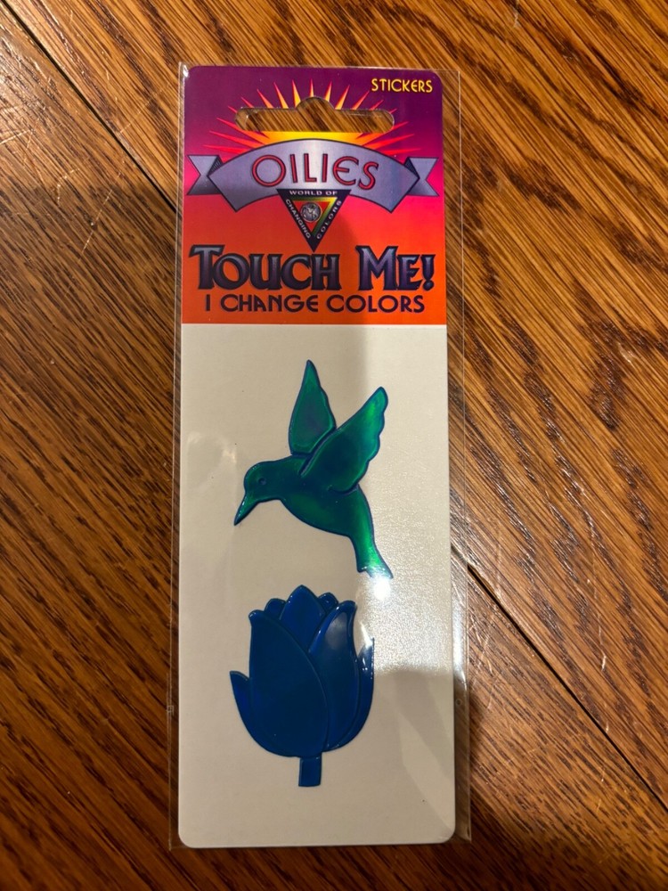 Vintage Oilies 80’s/90’s Liquid Crystal Bird/Flower NIP