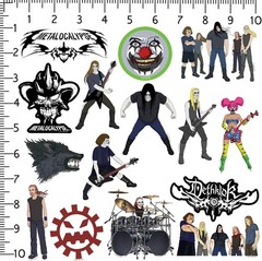 METALOCALYPSE DETHKLOK VARIETY DIE CUT VINYL 50 CT STICKER PACK
