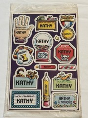 Vintage 80’s Kathy Stickers By Mark I, missing 1 Sticker