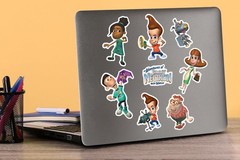 JIMMY NEUTRON VARIETY DIE CUT VINYL 50 CT STICKER PACK