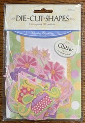 Amscan Paper Sherbet Birthday Die-Cuts Shapes Gifts Balloons Flowers Scrapbook