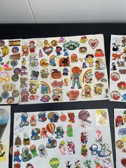 Vintage 80s Sticker Book Pages Scratch and Sniff Puffy Stickers Halloween