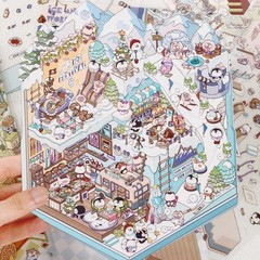4-Themed DIY 3D Cartoon Stickers – Perfect for Scrapbooking and Stress Relief