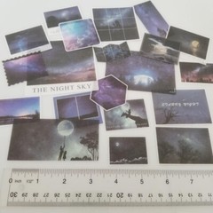 20PCS Night Sky Stickers – Moon Stars Stationery Scrapbooking Planner Diary
