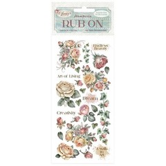 Stamperia Rub-ons 4″x8.5″ – Venice City of Art roses, DFLRB166