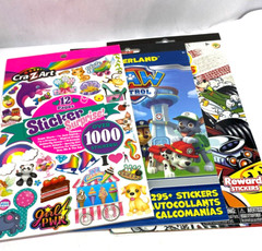 Scrapbooking sticker lot CrazArt sticker book. Mickey and friends and Paw Patrol