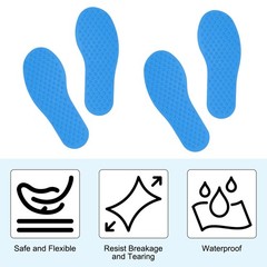 8 Pairs Feet Markers for Classroom Plastic Floor Foot Shaped Markers Blue