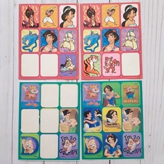 Disney World Mickey Souvenir Sticker-13 and Aladdin Snow White Stickers-4 Sheets