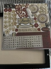 Black Shadowbox Scrapbooking. Glass Front.