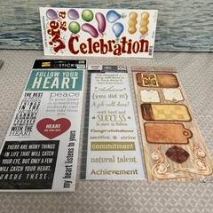 Quote Stickers & Rub-on For Scrapbooking Lot Of 23 Packs