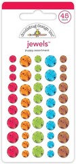 Crafts Doodlebug Jewels Puppy Assortment Primary Colors Blue Red Large Small Gem