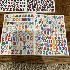 Creative Memories Letter Alphabet ABC Periwinkle 5 Sets plus Orange Black Multi