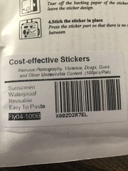 Flyzoo Cool Stickers Random Pack Waterproof Reusable Vinyl Stickers 100 Pieces