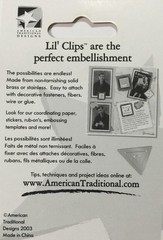 SILVER SPRING FLORAL CLIP(2pc)American Traditional•Journaling Memories•Scrapbook