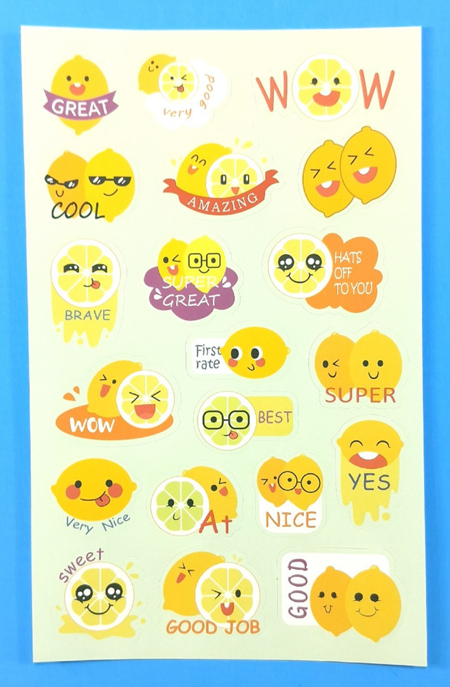 Lemon Scented Scratch & Sniff Sticker Sheet