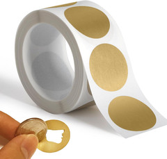 300 Pack Scratch Off Stickers, 1″ Round Circle Scratch Off Labels Self Adhesive
