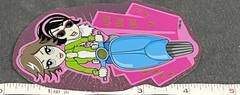 Vintage Very Rare Lisa Frank Stick Motorized Scooter Riding City Metro Girls