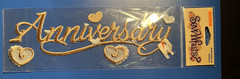 Sew What Sticker ANNIVERSARY Embroidered Scrapbooking
