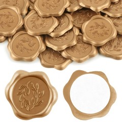 30 Pcs Olive Branch Style Wax Seal Stickers Self-Adhesive Wedding Invitation