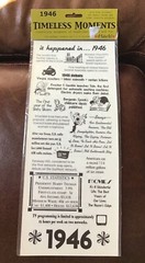 Extra Large IT TAKES TWO Stickers TIMELESS MEMORIES IT HAPPENED IN 1946 *