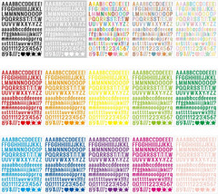 5624 Pcs Waterproof Vinyl Alphabet Stickers for DIY Crafts and Classroom Use