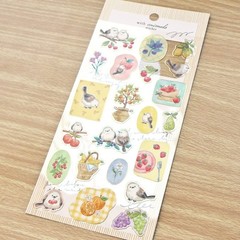 With Animals Sticker Long-tailed Tit Shimaenaga – MIND WAVE Stickers for Journal