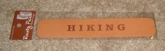 Rusty Pickle Large Leather Title ~ Hiking (Darker Shade)