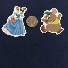 Disney Stickers – Disney Cinderella Lot of 2 Stickers.