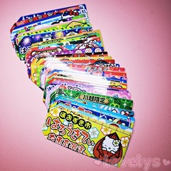 50 pcs random design Japanese vintage style Hello kitty tag shape sticker lot