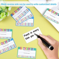 Punch Cards for Classroom, 240 Pack Kids Behavior Reward Punch Cards, Incenti…
