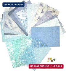 Textured Scrapbook Paper Mesh Fabric – Junk Journal Supplies Assorted Set 51 She