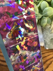 Lisa Frank Crystal Stickers NIP Flowers Butterflies Birds Unicorns P657
