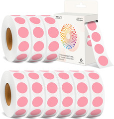 1/2 Inch Dot Stickers, White Circle Sticker Label Sticker 1000 Dots | 1000 round