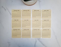 Mini Calendar Stickers for Planners and Journals – 2024, 2025, or 2026
