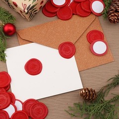 25Pcs Rosemary Style Wax Seal stickers Self Adhesive Envelope Seal Stickers