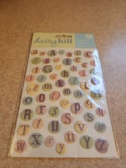 Daisy Hill~Baby Alphabet Dome Stickers