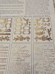 IOD Retired Christmas Gilded Transfer 2024 – Tinsel. Iron Orchid Designs