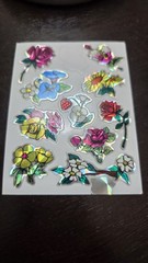 VTG Vending Machine Stickers Holographic Prismatic Birds Rainbow Flower 80s Lot