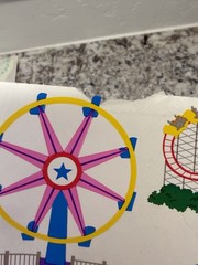 Carnival & Amusement Park Scrapbooking Stickers Sheet, Multicolor