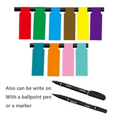 14 Sheet Multicolor Cable Labels, 420 Pcs Waterproof Vinyl P-Shaped Cable Tag…