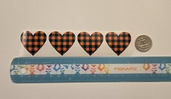 16 VALENTINES DAY STICKERS/HEART STICKERS/PLAID HEART STICKERS/LOVE STICKERS
