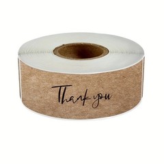 120pcs/roll Kraft Paper Thank You Stickers DIY Gift Packaging Decoration for